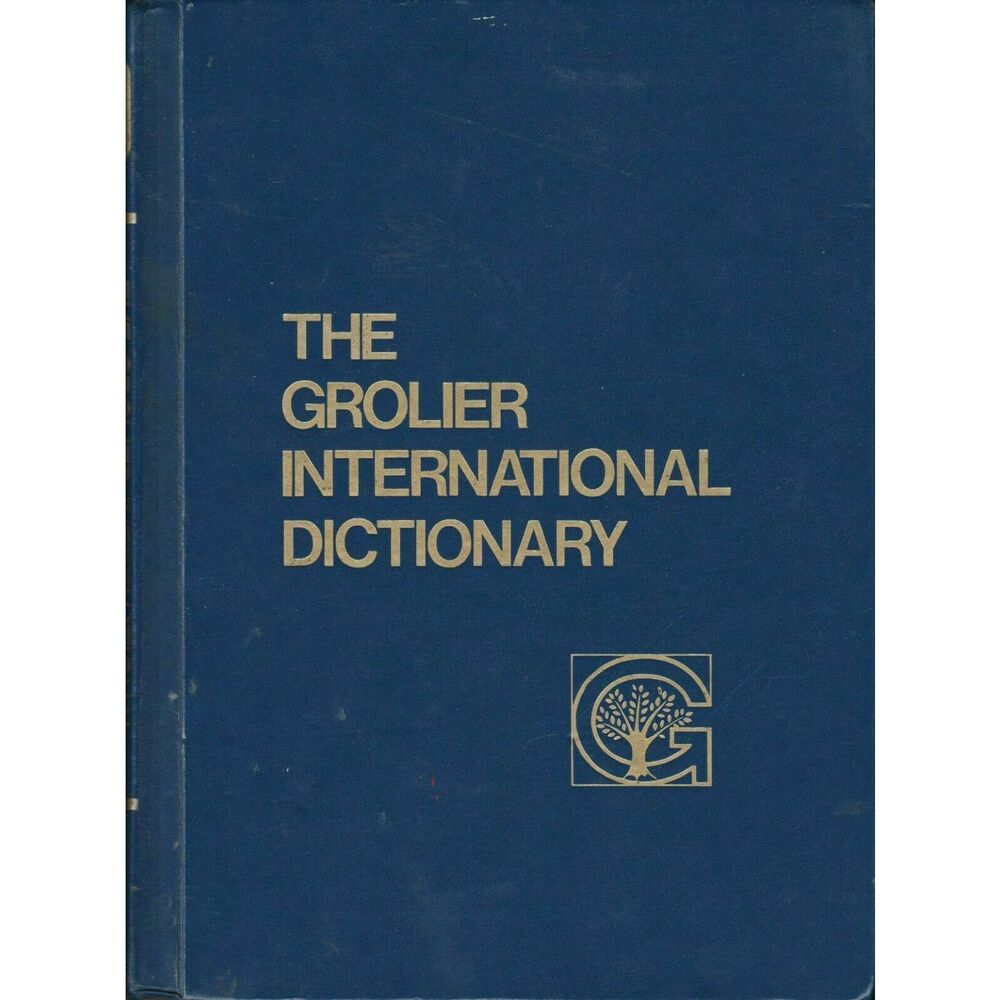 VTG The Grolier International Dictionary Set Volume 1 & Volume 2 (1981)